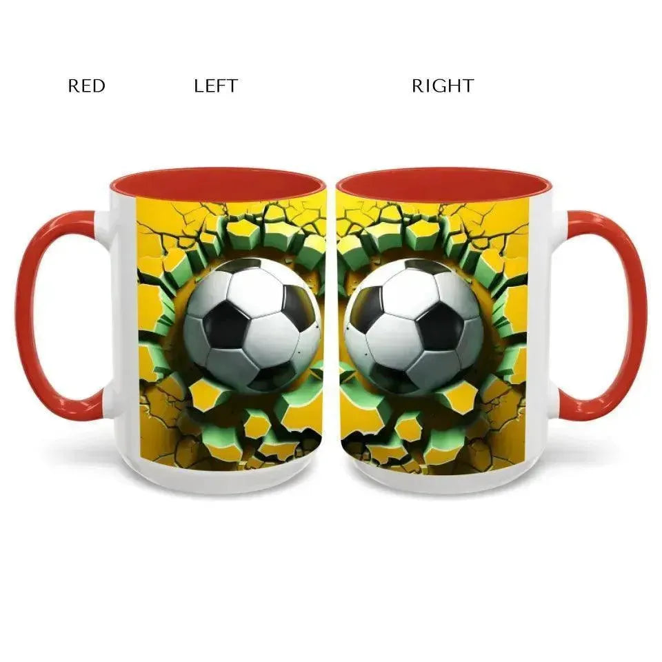 Custom 3D Soccer Ball Mug - ARTFULANE