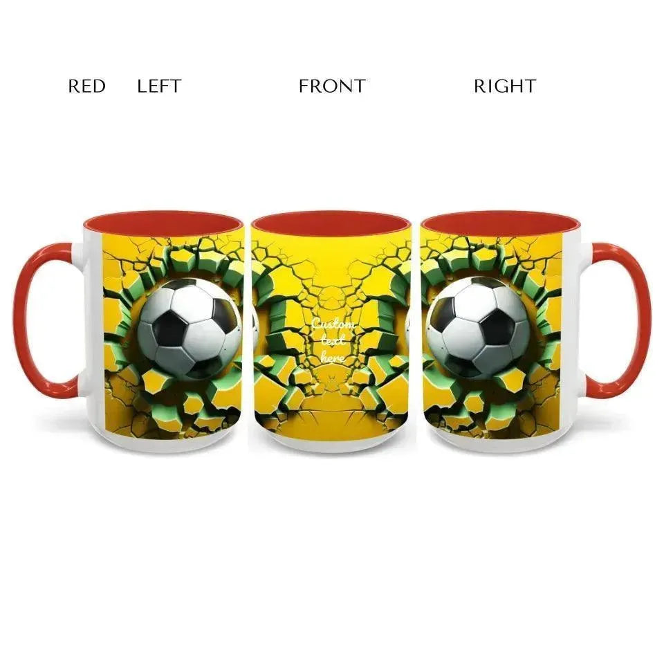 Custom 3D Soccer Ball Mug - ARTFULANE