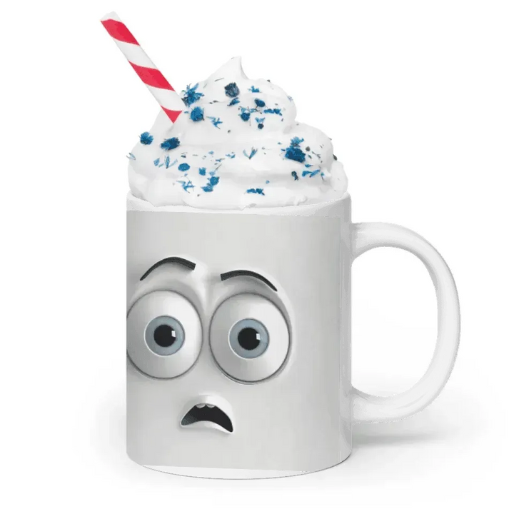 Custom 3D Surprised Face Mug - ARTFULANE