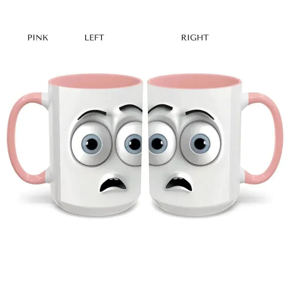 Custom 3D Surprised Face Mug - ARTFULANE