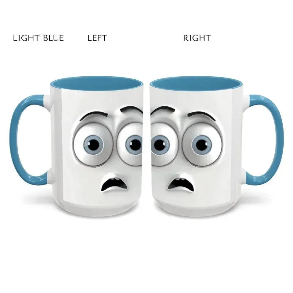 Custom 3D Surprised Face Mug - ARTFULANE