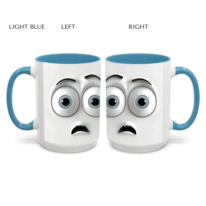 Custom 3D Surprised Face Mug - ARTFULANE