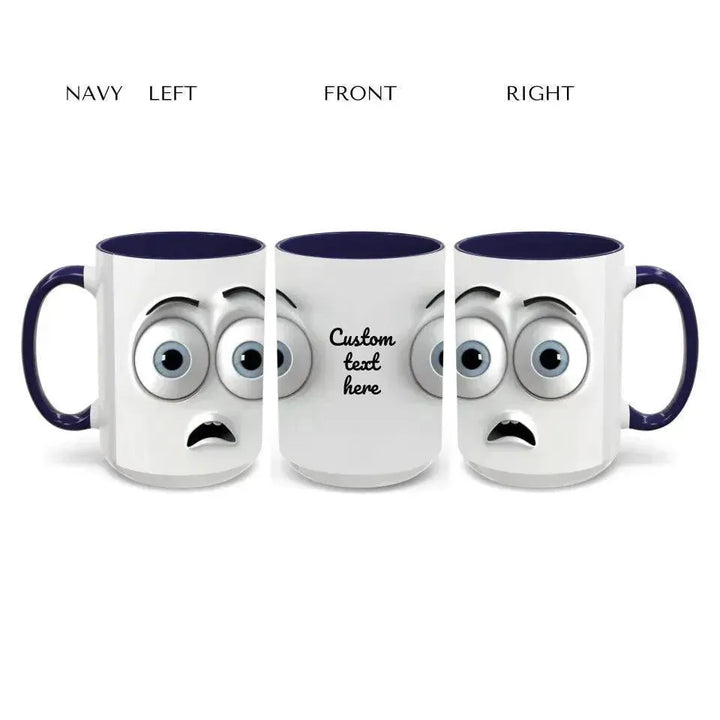 Custom 3D Surprised Face Mug - ARTFULANE
