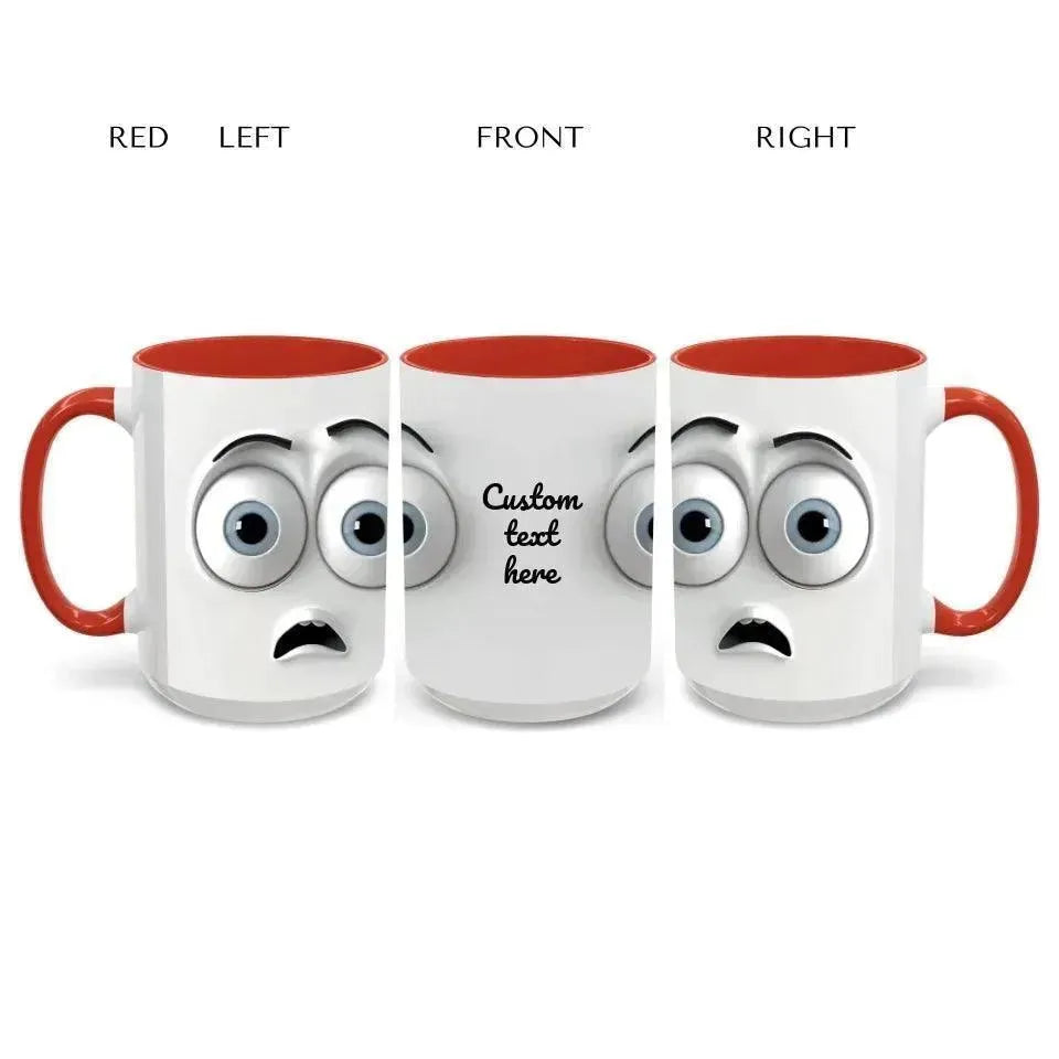 Custom 3D Surprised Face Mug - ARTFULANE