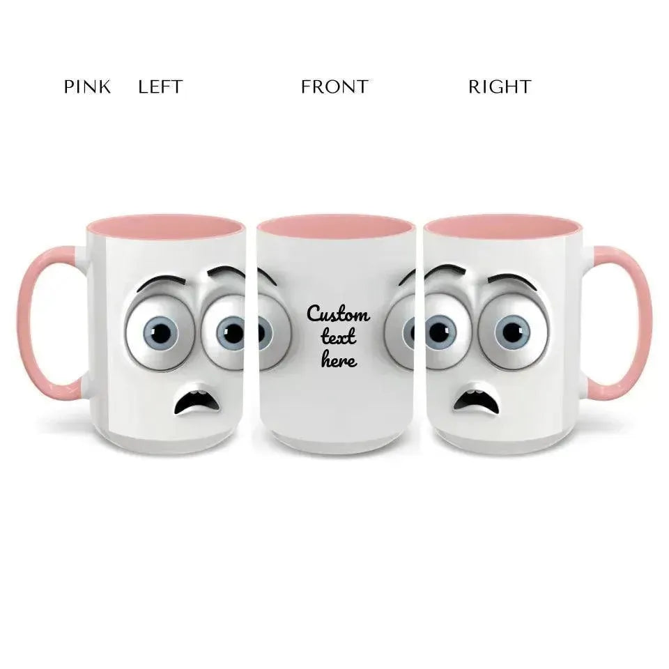 Custom 3D Surprised Face Mug - ARTFULANE