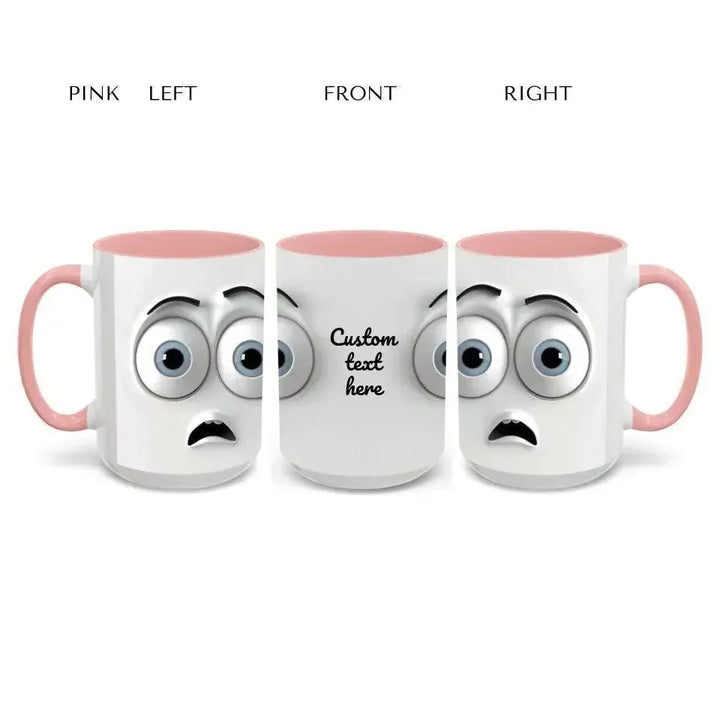 Custom 3D Surprised Face Mug - ARTFULANE