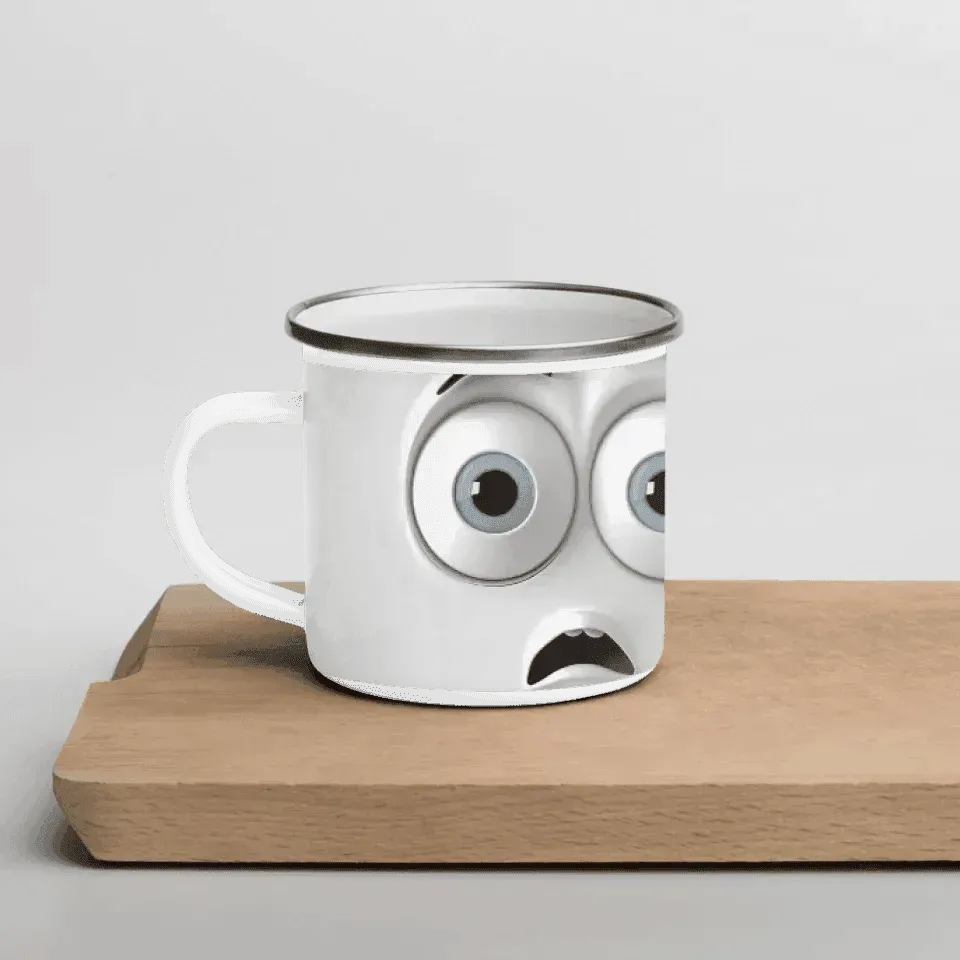 Custom 3D Surprised Face Mug - ARTFULANE