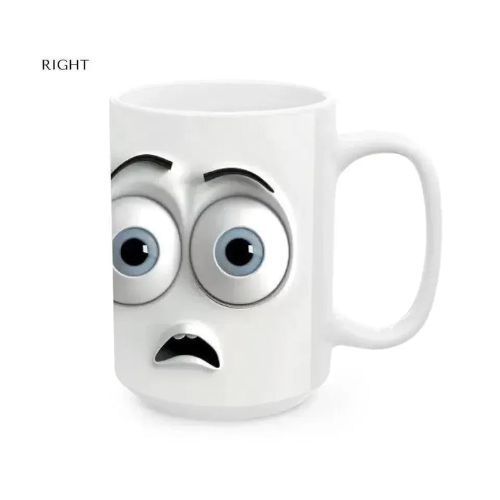 Custom 3D Surprised Face Mug - ARTFULANE