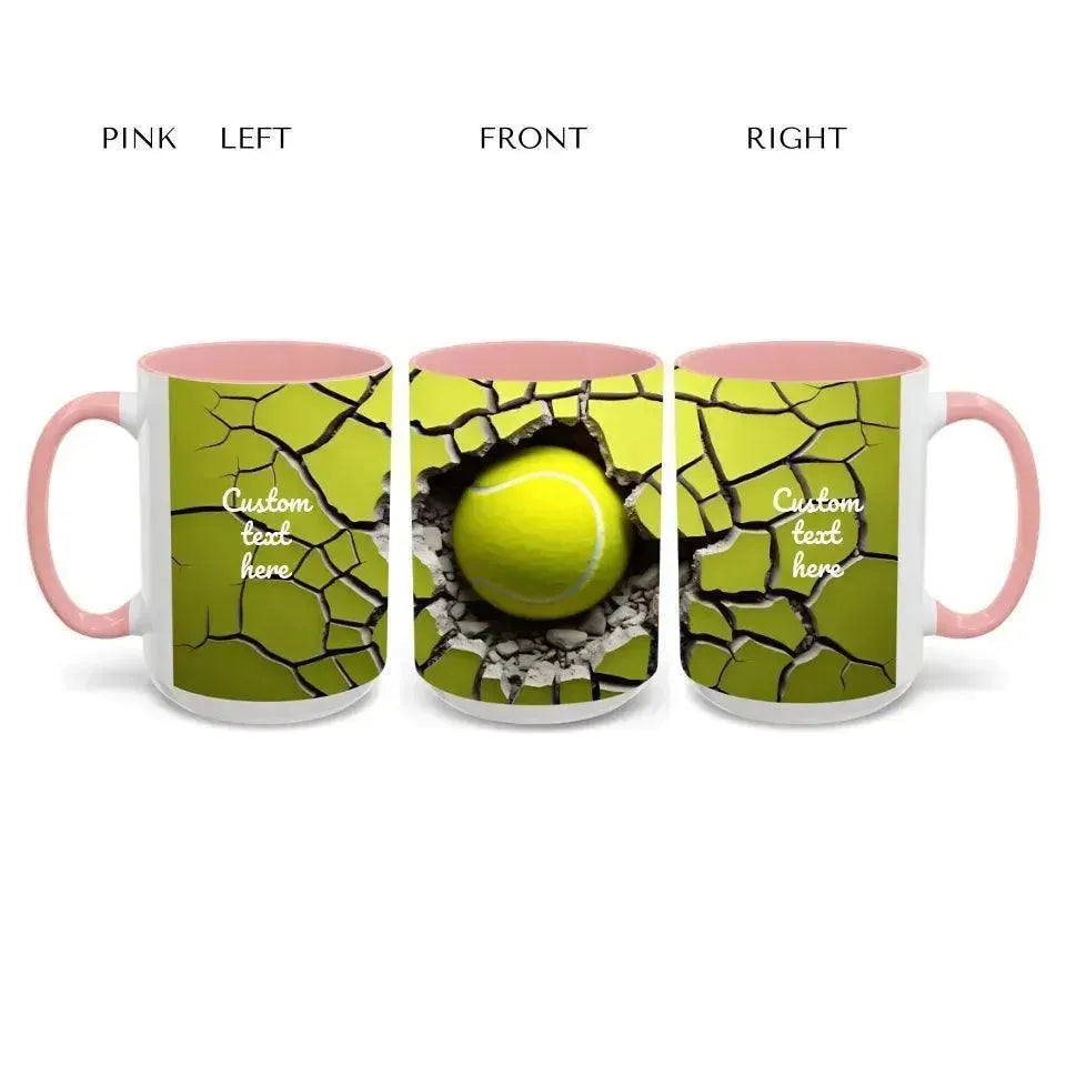 Custom 3D Tennis Ball Mug - ARTFULANE