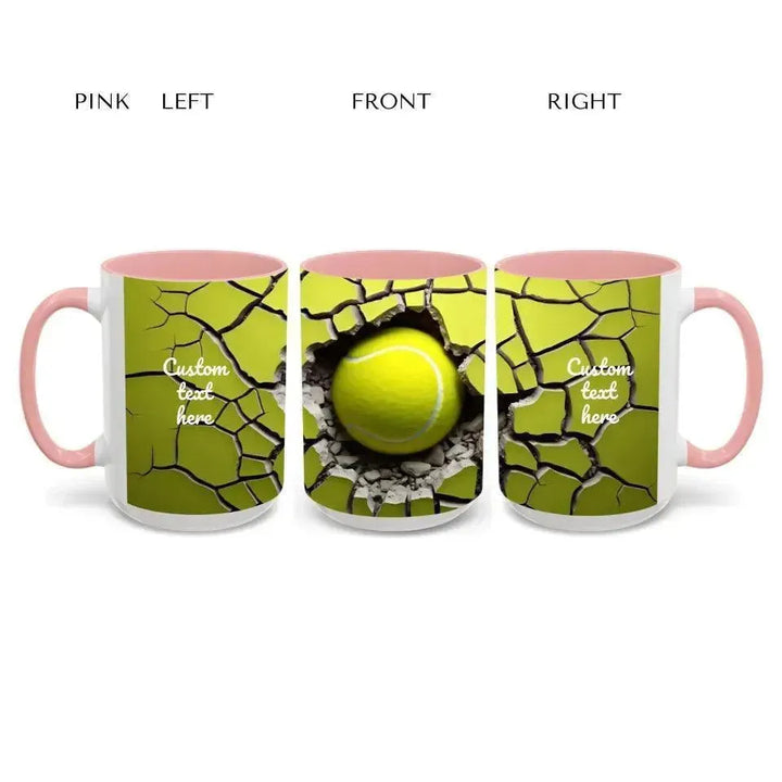 Custom 3D Tennis Ball Mug - ARTFULANE