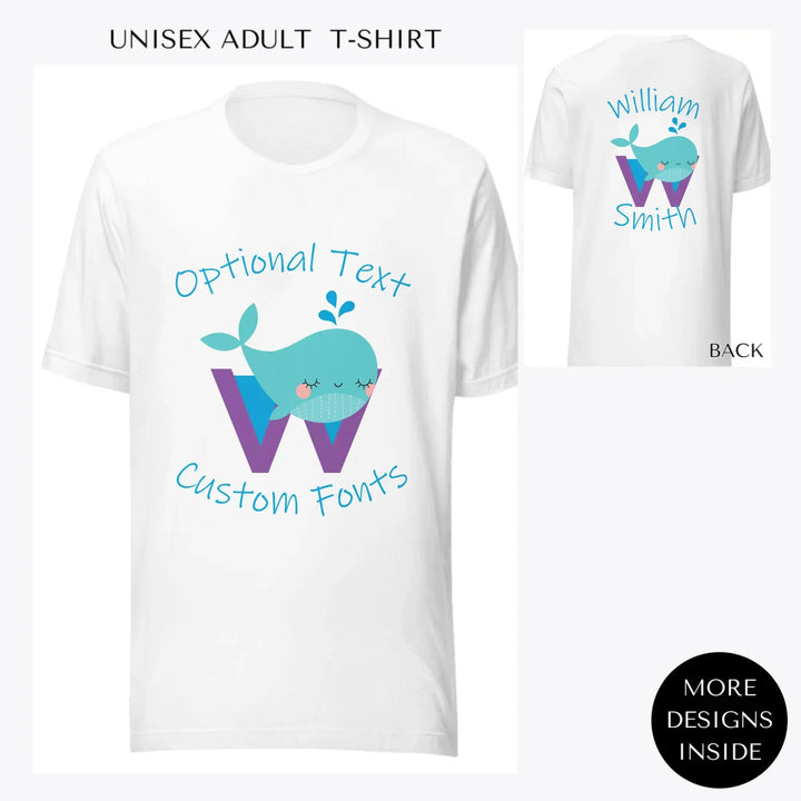 Animal-Lowercase-Letter-custom-men-unisex-adult-t-shirt-artfulane