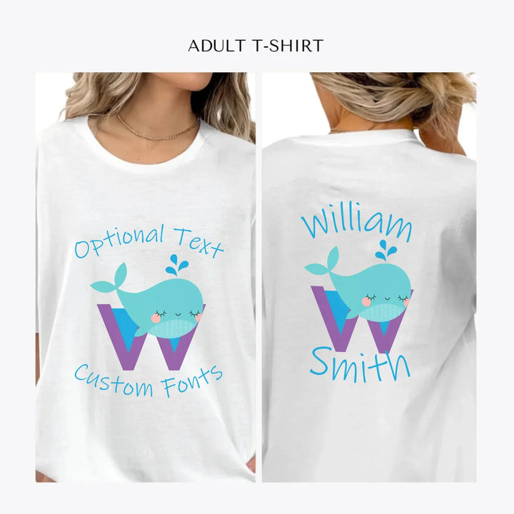 Animal-Lowercase-Letter-personalized-women-unisex-adult-t-shirt-artfulane