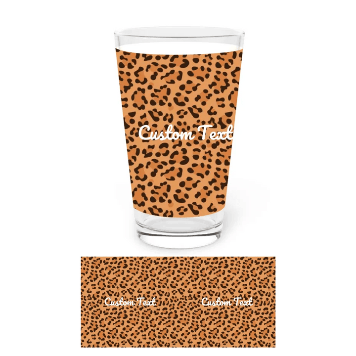 Custom Animal Print Glassware - ARTFULANE