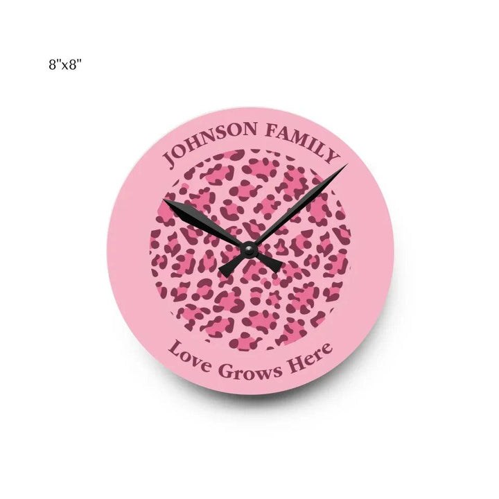 Custom Animal Print Wall Clocks - ARTFULANE