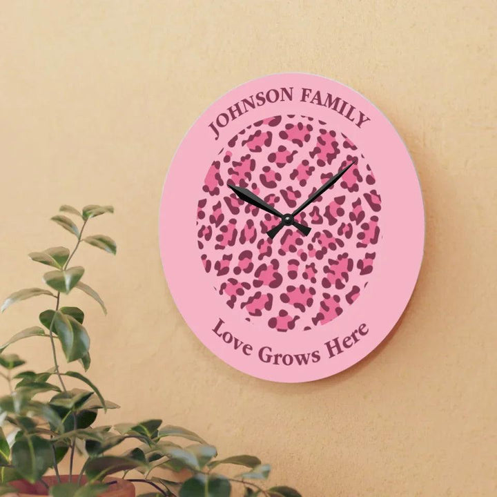 Custom Animal Print Wall Clocks - ARTFULANE