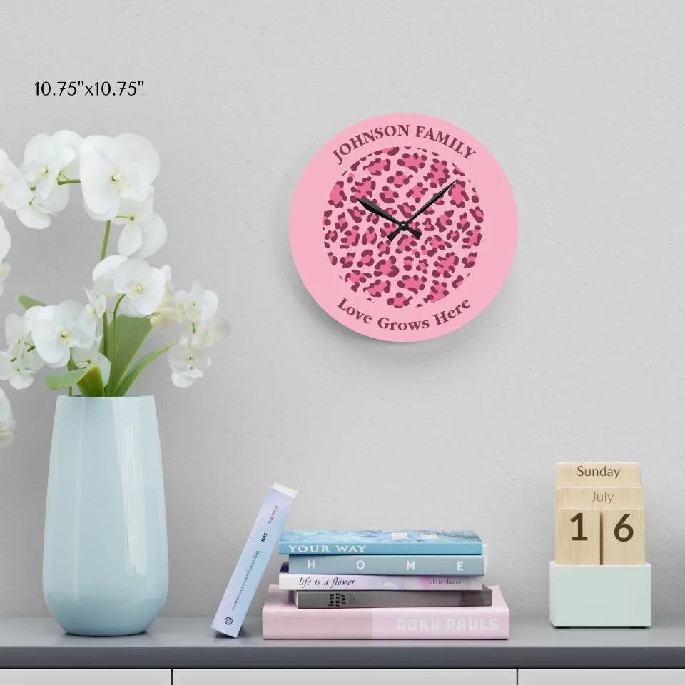 Custom Animal Print Wall Clocks - ARTFULANE