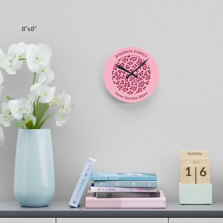 Custom Animal Print Wall Clocks - ARTFULANE