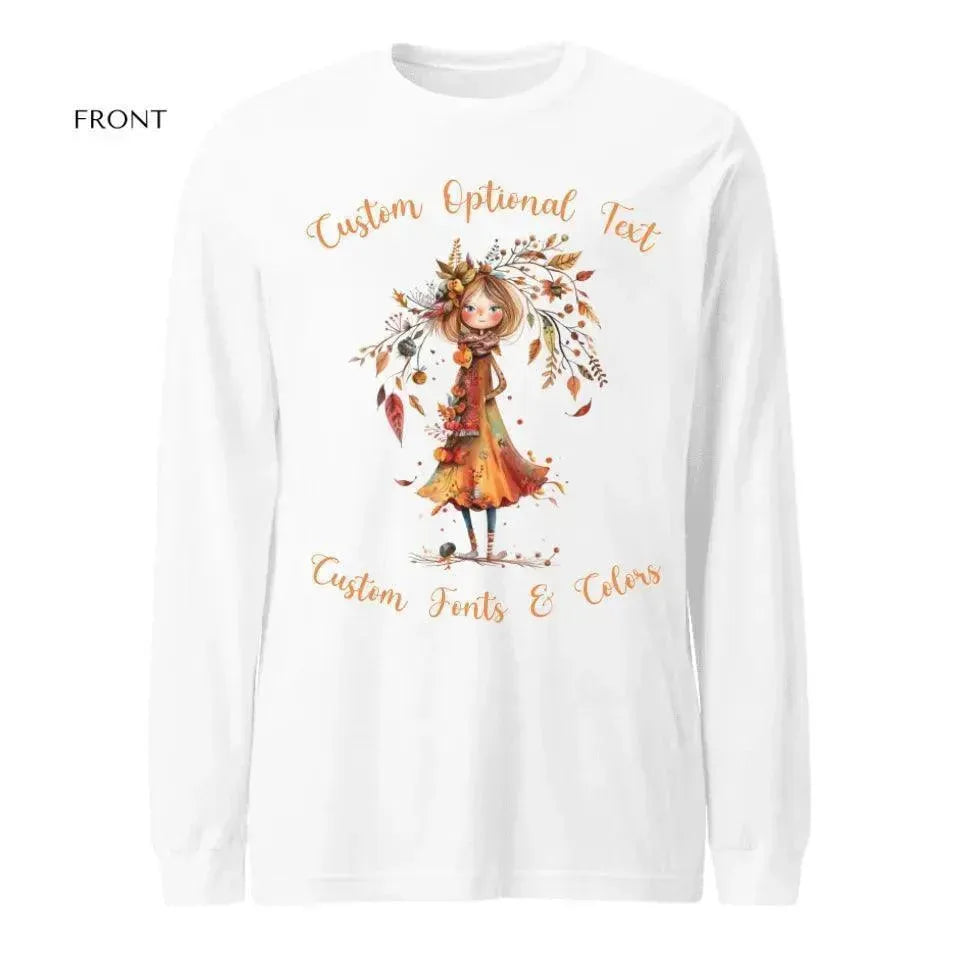 Custom Autumn Long Sleeve T-Shirt - ARTFULANE