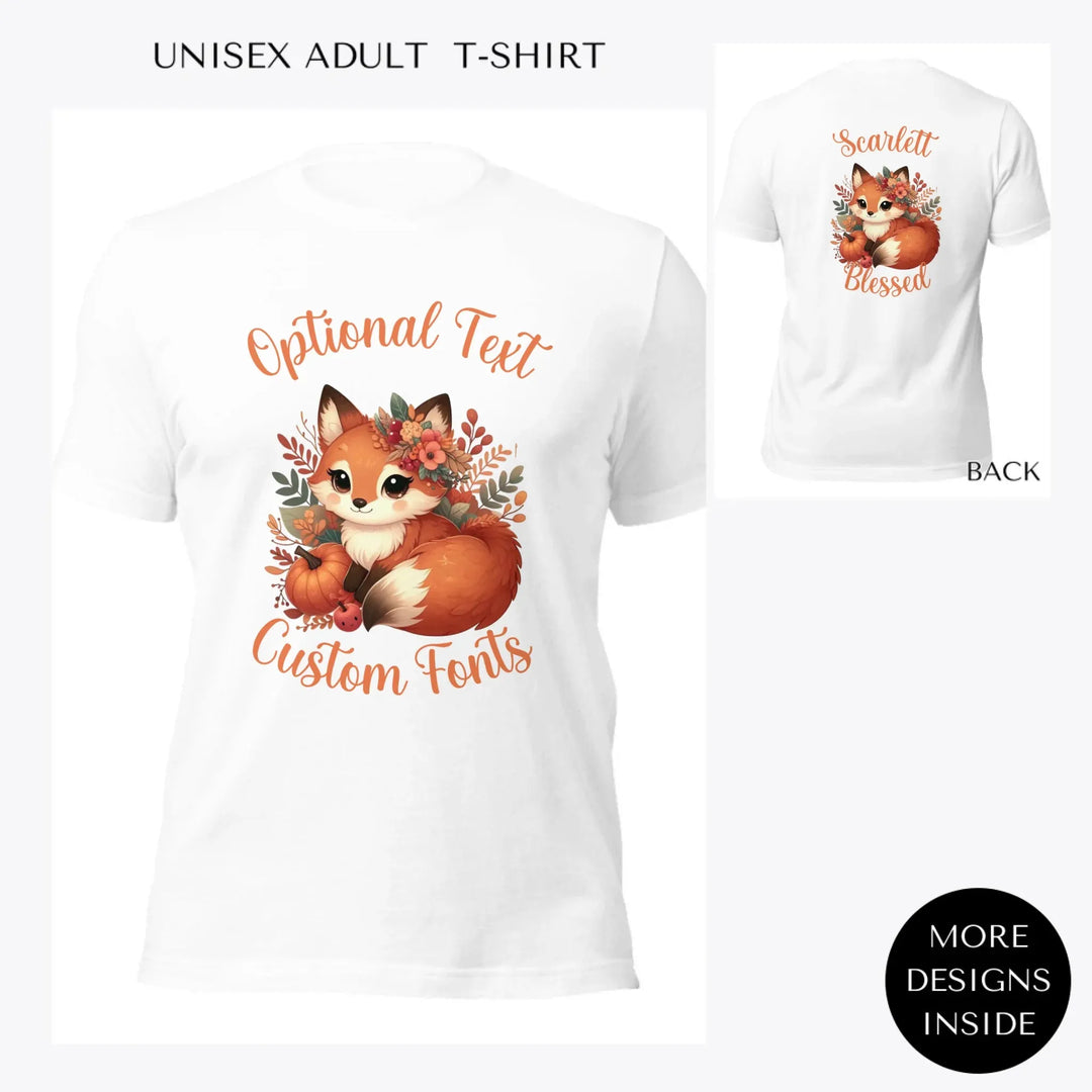autumn-foxes-custom-women-unisex-adult-t-shirt-artfulane