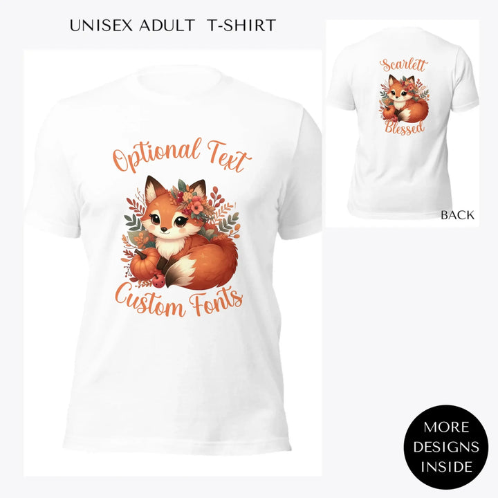 autumn-foxes-custom-women-unisex-adult-t-shirt-artfulane