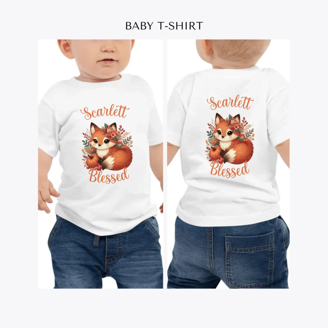 autumn-foxes-personalized-baby-t-shirt-artfulane