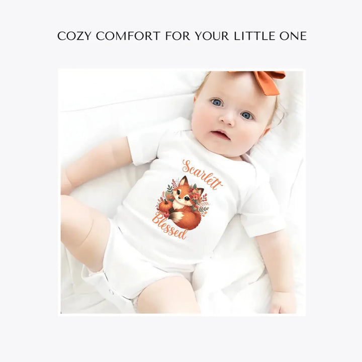 autumn-foxes-custom-baby-bodysuit-artfulane