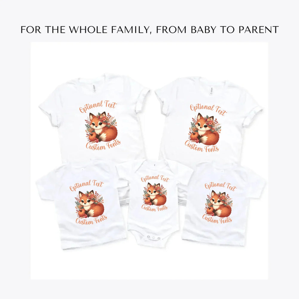 autumn-foxes-custom-t-shirts-adult-youth-toddler-baby-sizes-artfulane