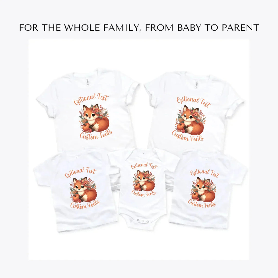 autumn-foxes-custom-t-shirts-adult-youth-toddler-baby-sizes-artfulane