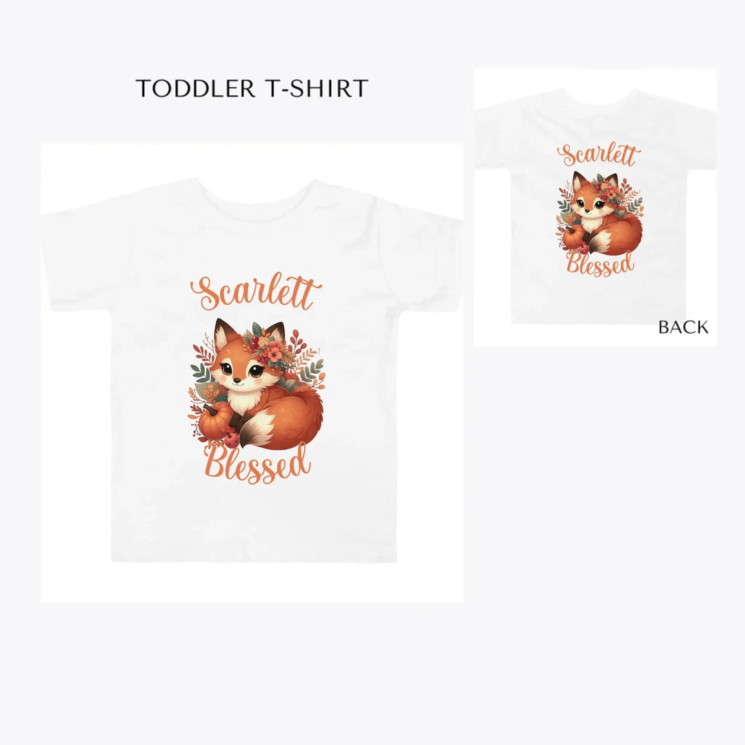autumn-foxes-toddler-custom-t-shirt-artfulane