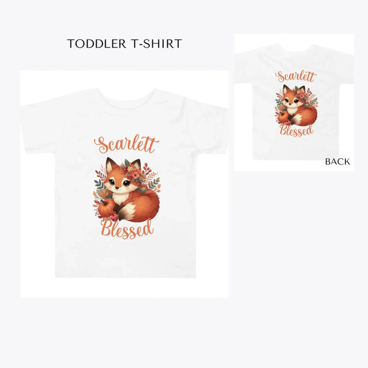 autumn-foxes-toddler-custom-t-shirt-artfulane