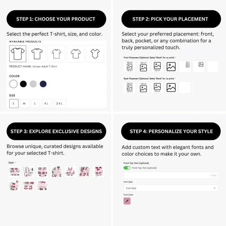 how-to-design-custom-Baby-Christmas-Quotes-t-shirt-personalization-options-artfulane