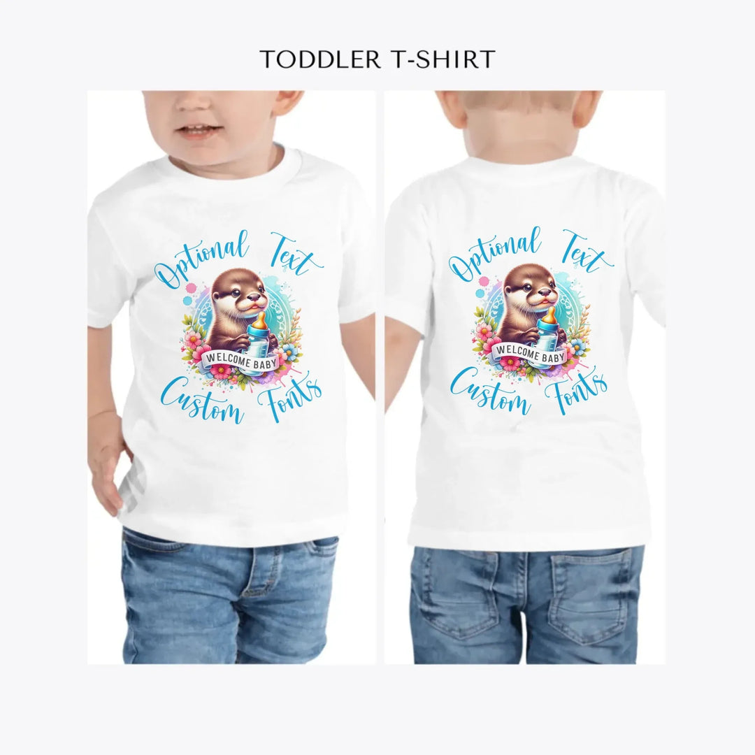 Baby-Otter-personalized-toddler-t-shirt-artfulane