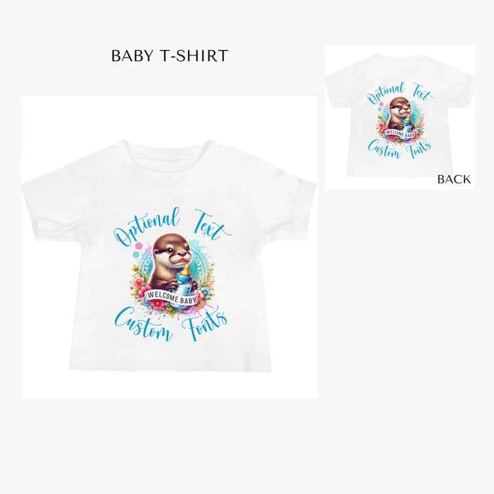 Baby-Otter-custom-baby-t-shirt-artfulane