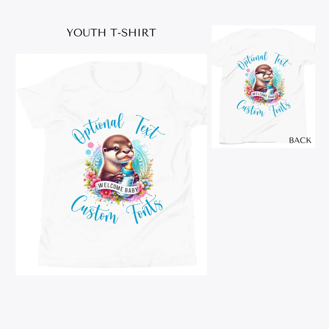 Baby-Otter-custom-youth-t-shirt-artfulane