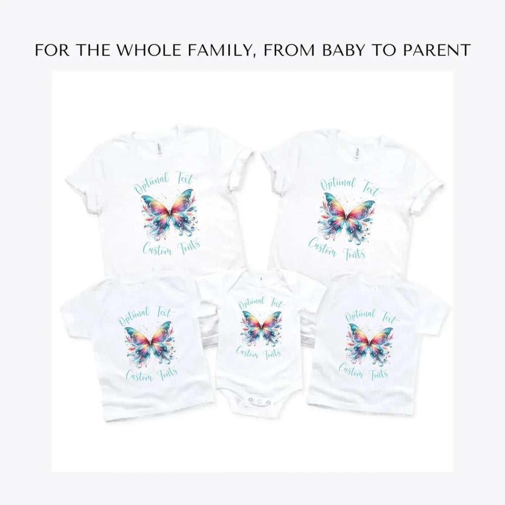 Beautiful-Butterflies-custom-t-shirts-adult-youth-toddler-baby-sizes-artfulane