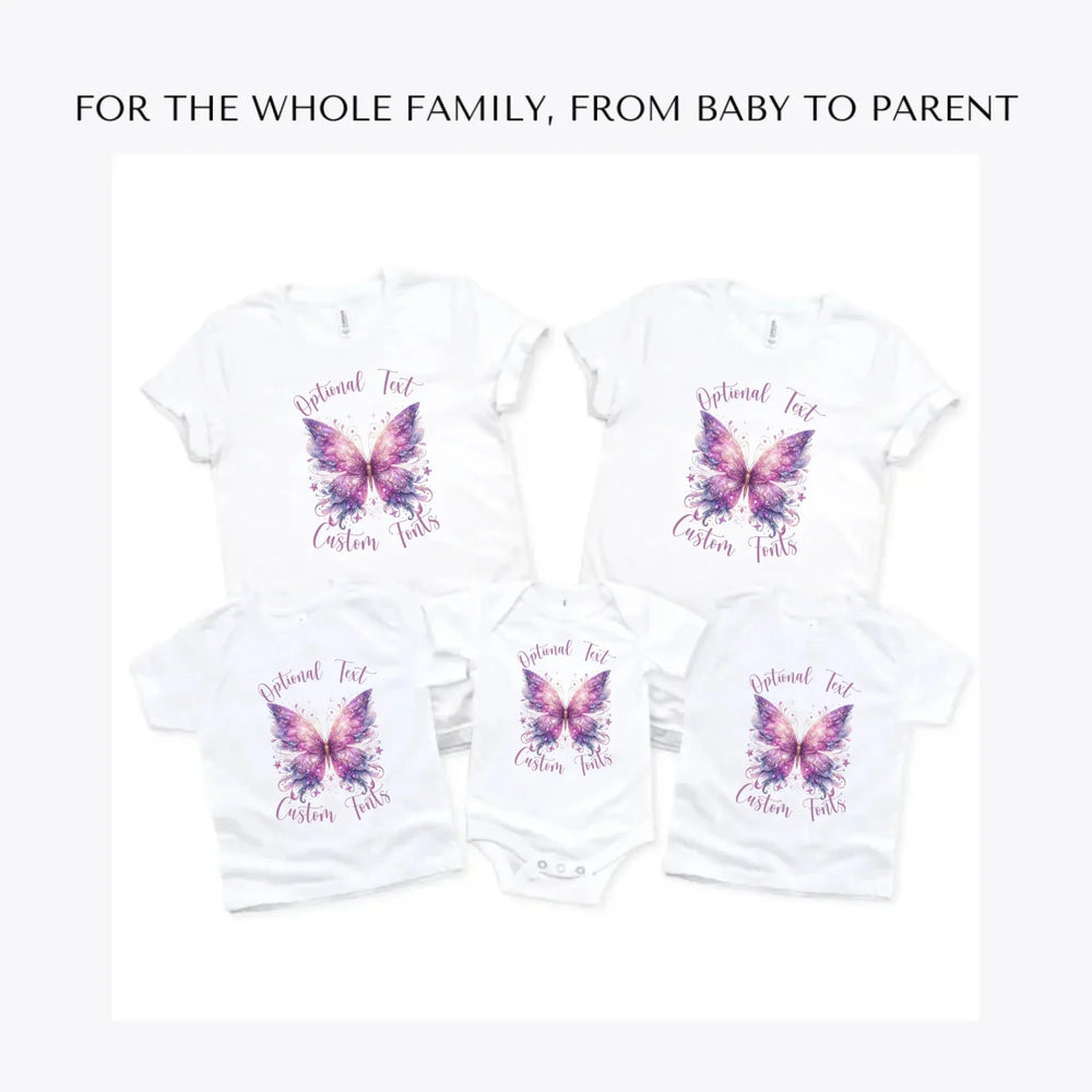 Beautiful-Butterflies-custom-t-shirts-adult-youth-toddler-baby-sizes-artfulane