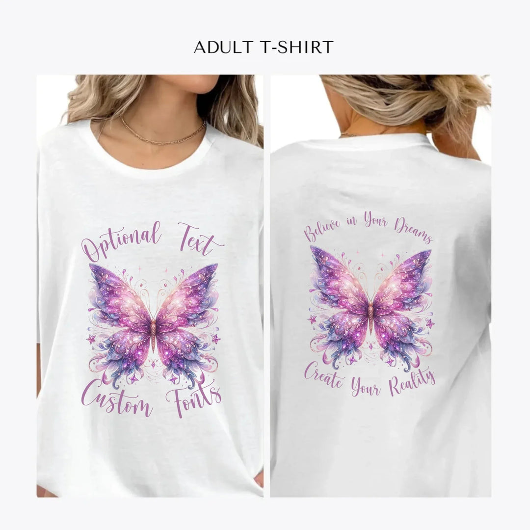Beautiful-Butterflies-personalized-women-unisex-adult-t-shirt-artfulane