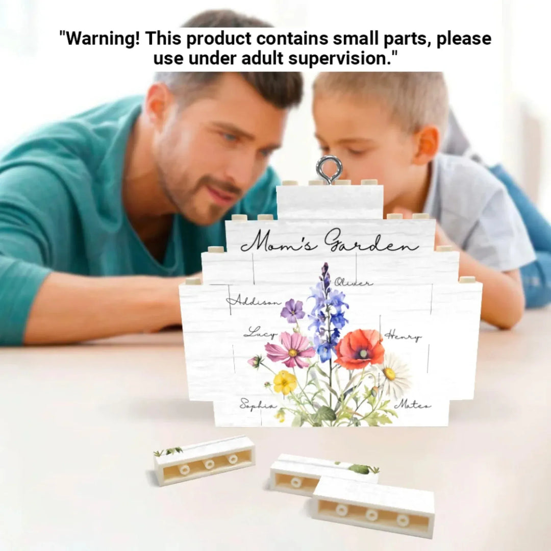 Custom-Birth-Flower-Bouquet-Buildable-Circle-Ornament-usage-artfulane