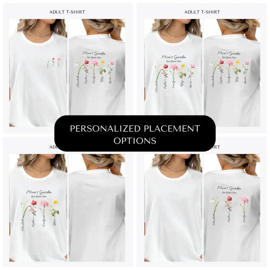 Birth-Month-Flower-custom-adult-t-shirt-design-placement-front-back-pocket-artfulane