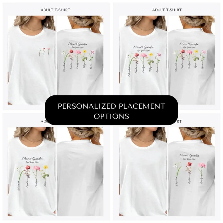 Birth-Month-Flower-custom-adult-t-shirt-design-placement-front-back-pocket-artfulane