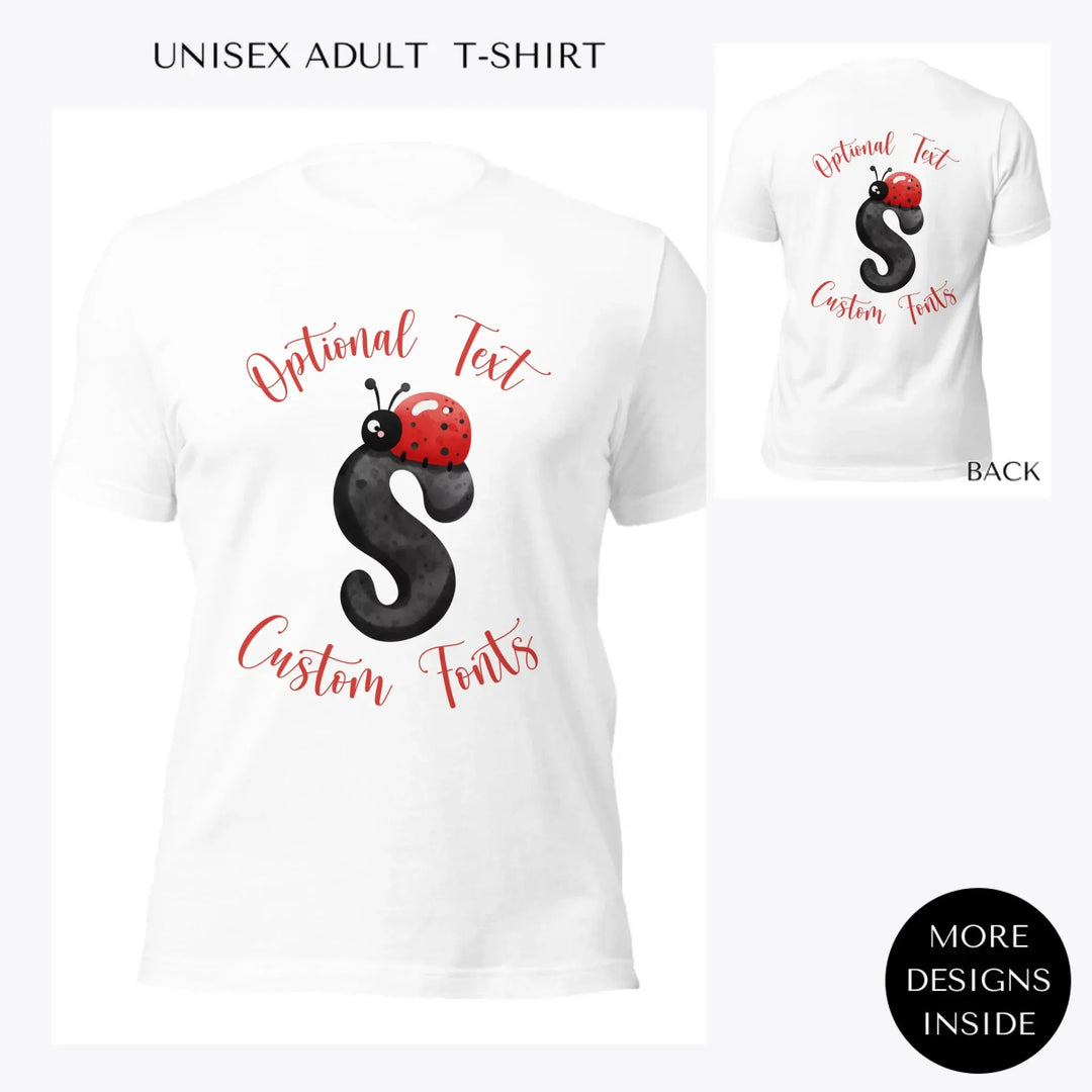 Black-Letter-Ladybug-custom-women-unisex-adult-t-shirt-artfulane
