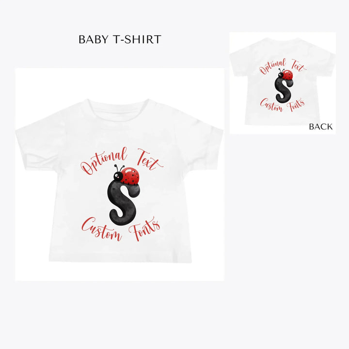 Black-Letter-Ladybug-custom-baby-t-shirt-artfulane