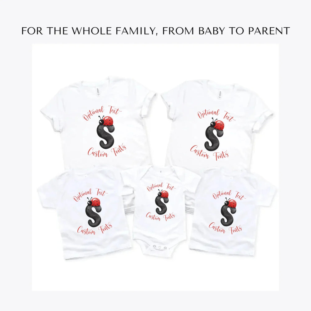 Black-Letter-Ladybug-custom-t-shirts-adult-youth-toddler-baby-sizes-artfulane