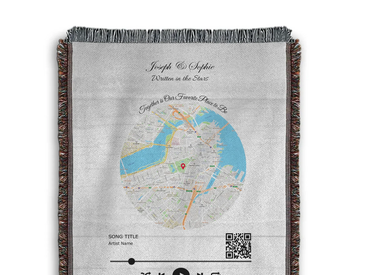 woven throw canva