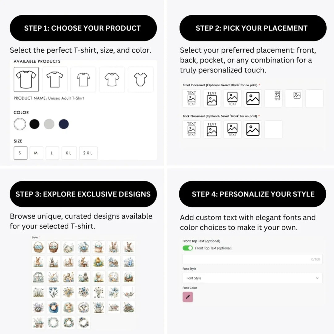 how-to-design-custom-Blue-Easter-t-shirt-personalization-options-artfulane