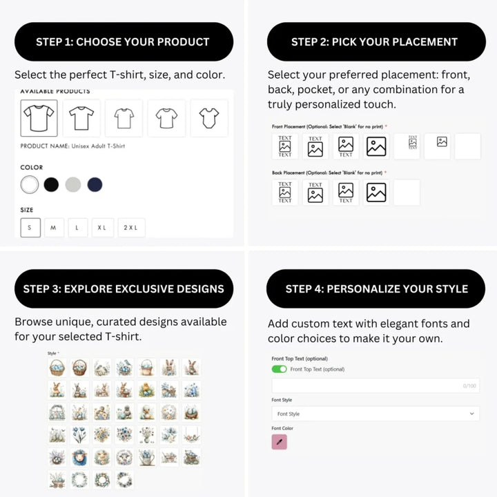 how-to-design-custom-Blue-Easter-t-shirt-personalization-options-artfulane