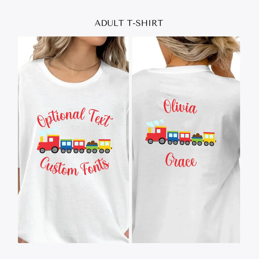 Bright-Colored-Train-personalized-women-unisex-adult-t-shirt-artfulane