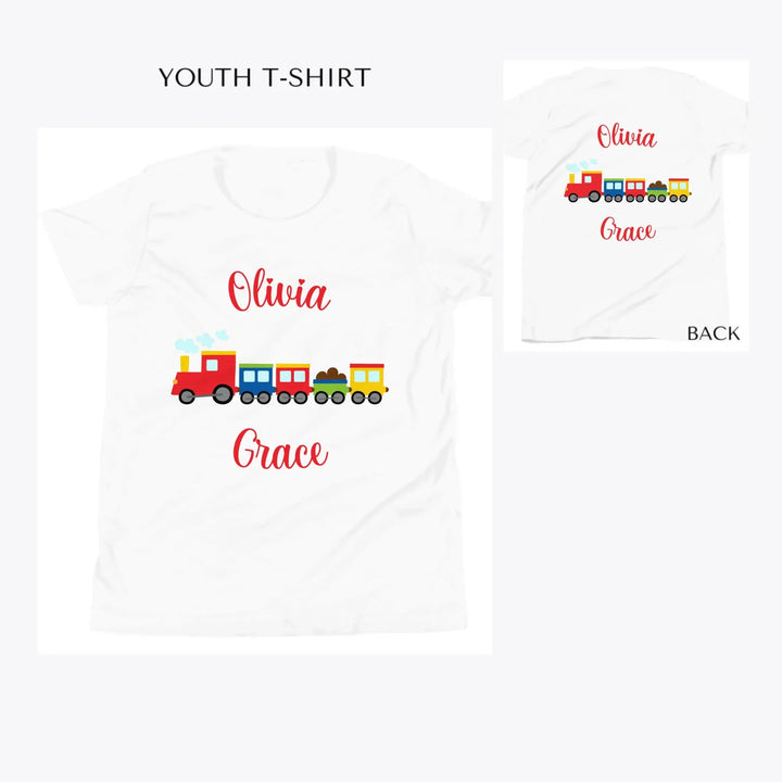 Bright-Colored-Train-custom-youth-t-shirt-artfulane
