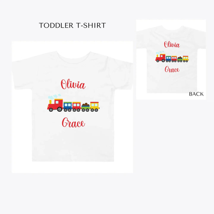 Bright-Colored-Train-toddler-custom-t-shirt-artfulane