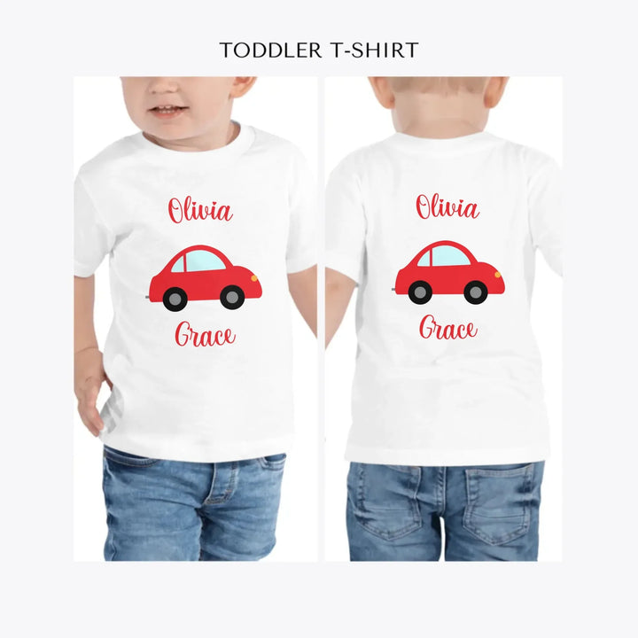 Bright-Colored-Vehicles-personalized-toddler-t-shirt-artfulane